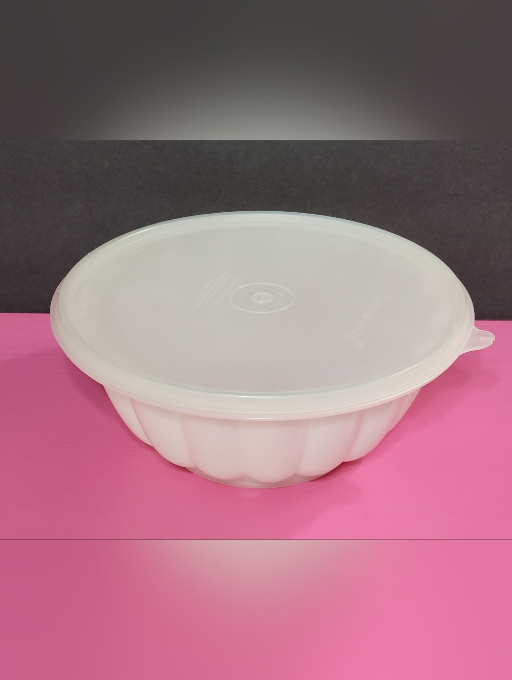 Vintage Tupperware Jelly Mold Bowl With Lid And Tulip Center